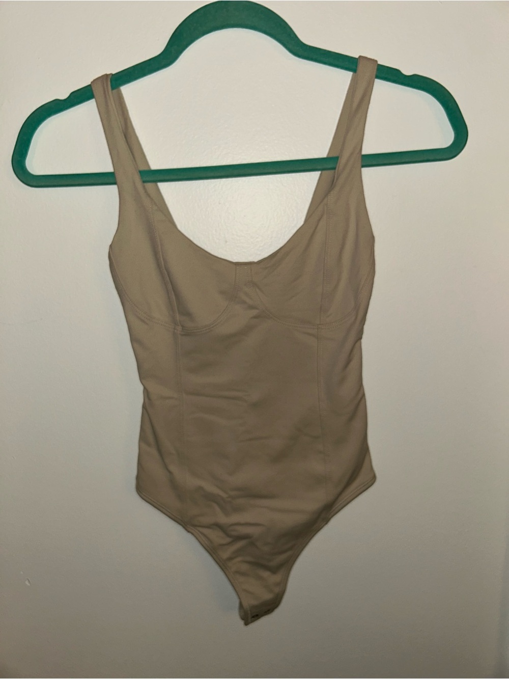 Abercrombie & Fitch Beige Tank-Style Bodysuit